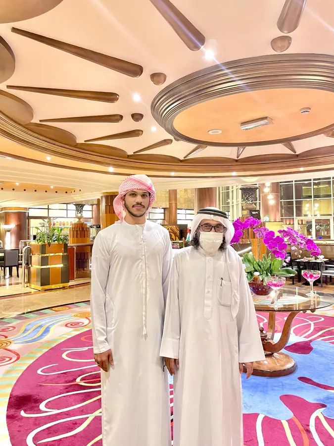 Standing together with Abu Ali Areesh
