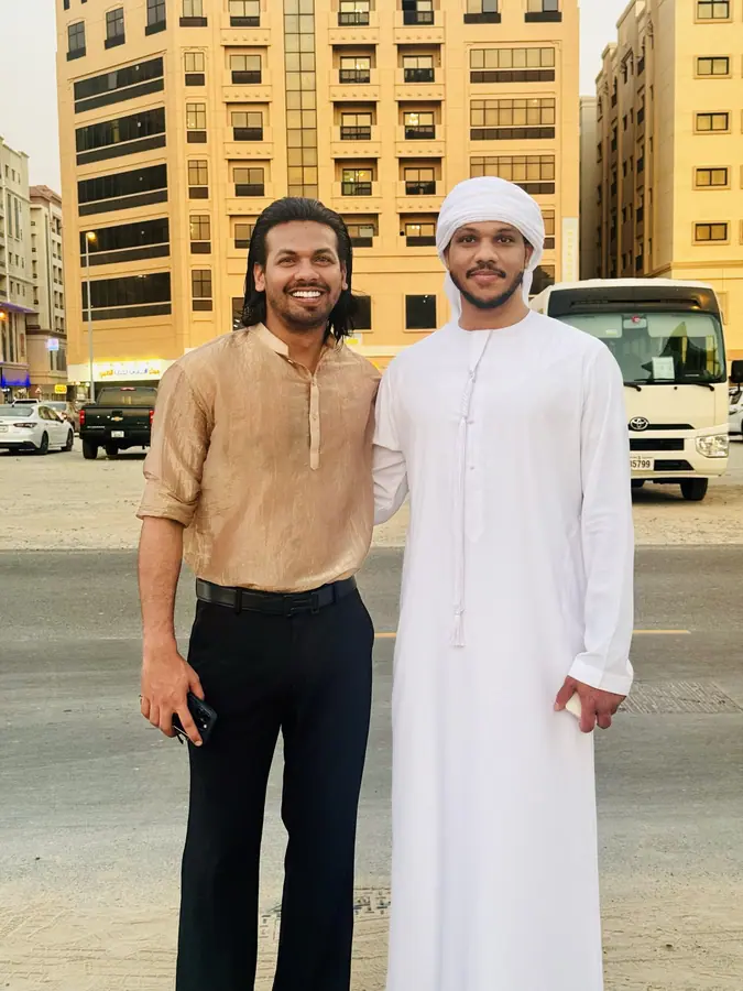 With Ajmal Khan