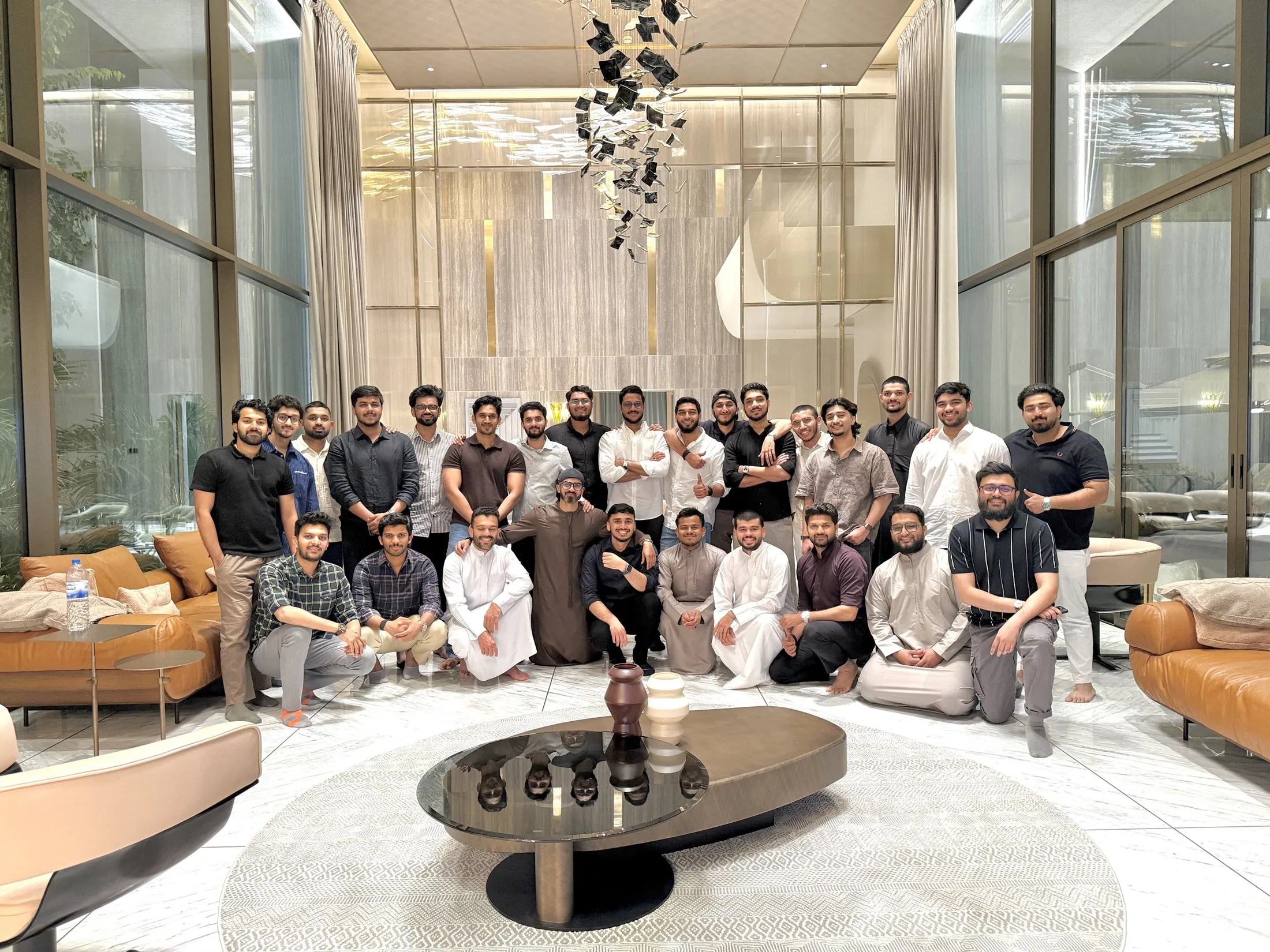 A HIVE gathering — a large group together in a lounge