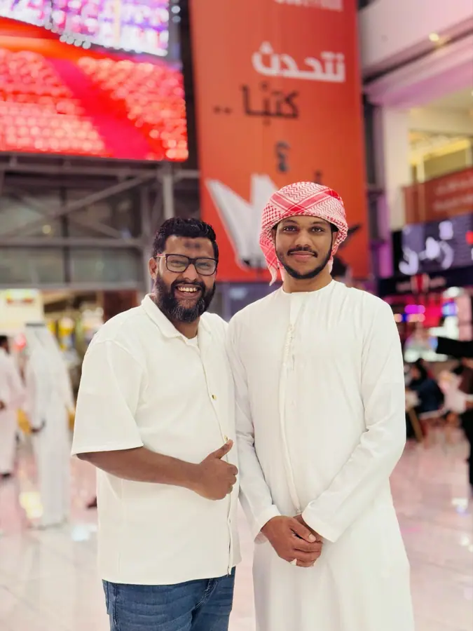 With Riyas Bin Hakeem